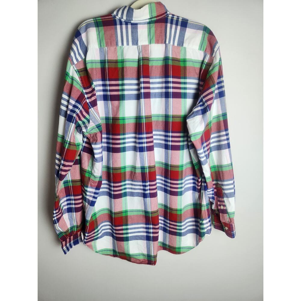Ralph Lauren Mens Button Down Shirt sz XLT plaid preppy Academia flesh pony - Picture 3 of 9